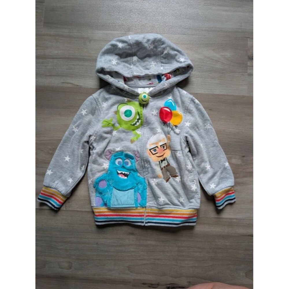 Disney 100 Pixar Full Zip Sweatshirt, 4T (U2)